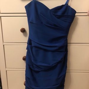 BCBG MAX AZRIA blue evening/homecoming dress